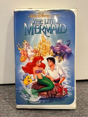 BANNED COVER Vintage Disney Black Diamond The Little Mermaid VHS Video Movie
